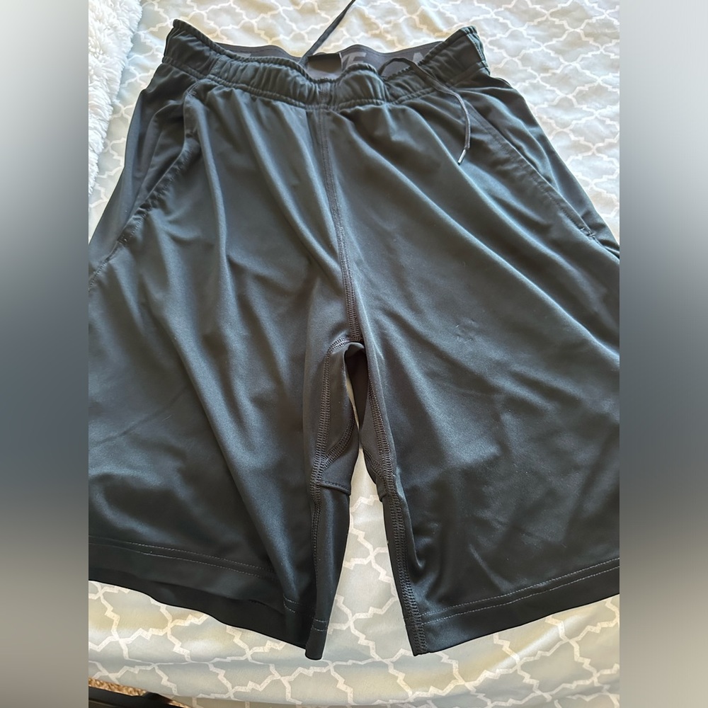 Nike 9” dri fit shorts with pockets, size S, black
